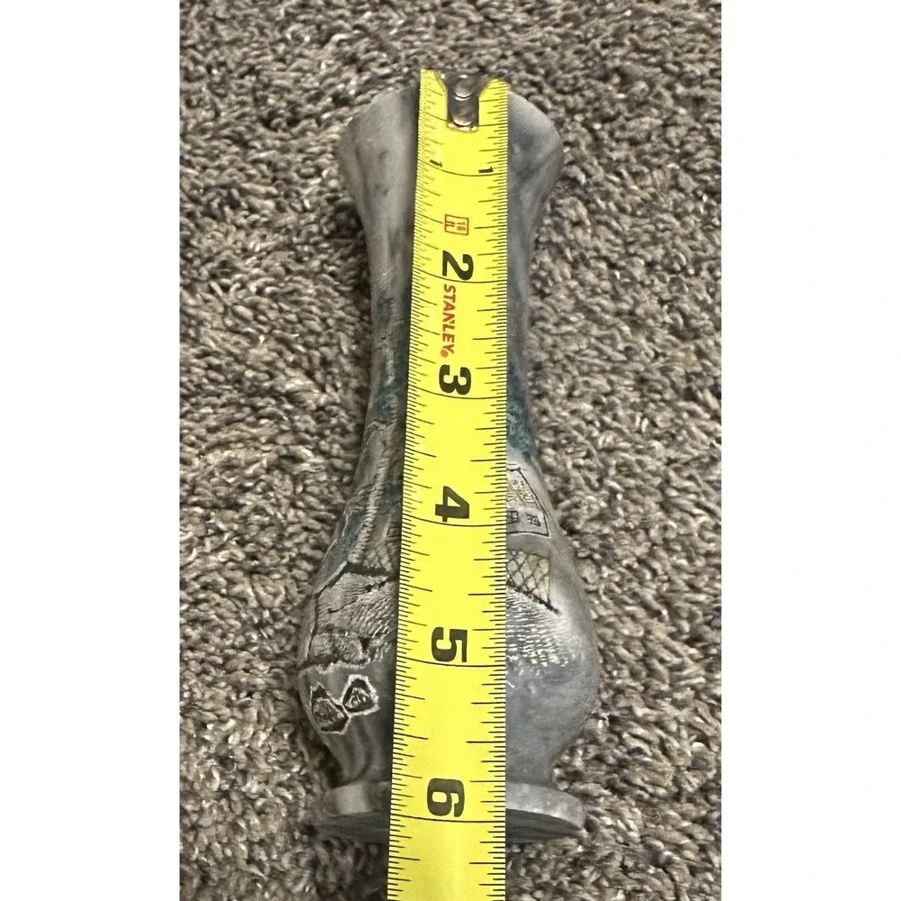 VINTAGE Asian Inspired ETCHED MARBLE VASE ~6